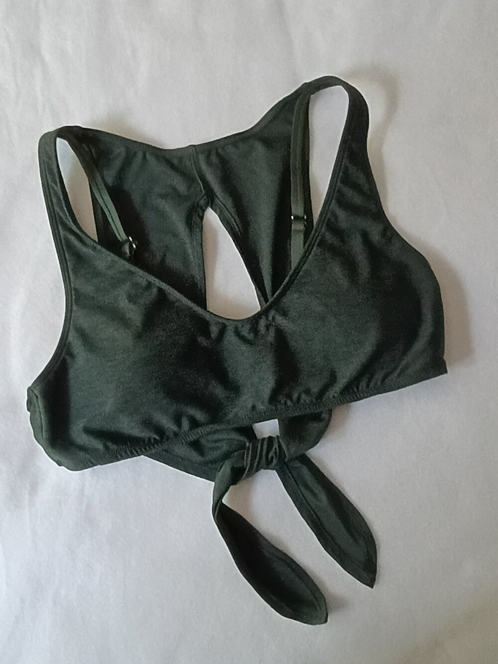 KONA SOL Bikini Top Heather Green Size Medium